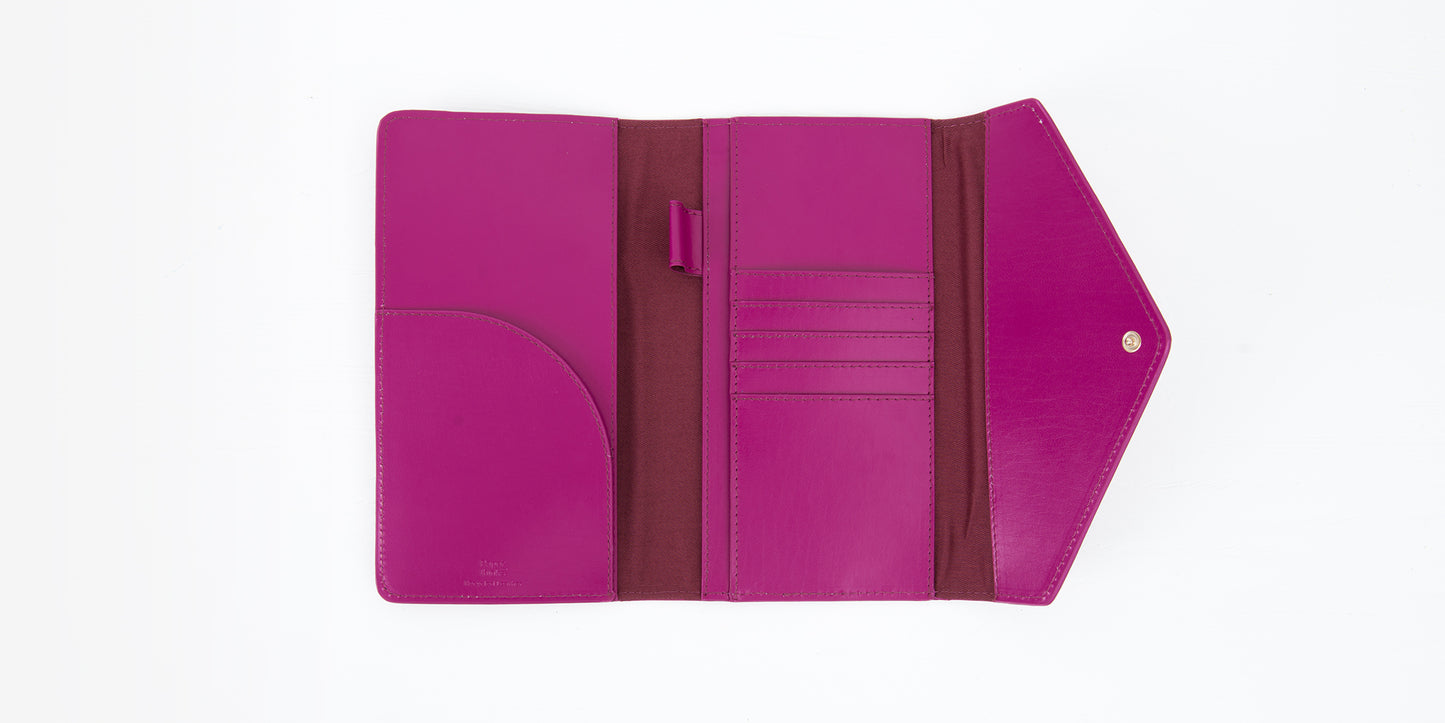 MRS STANFORD RECYCLED LEATHER TRAVEL WALLET OR PURSE