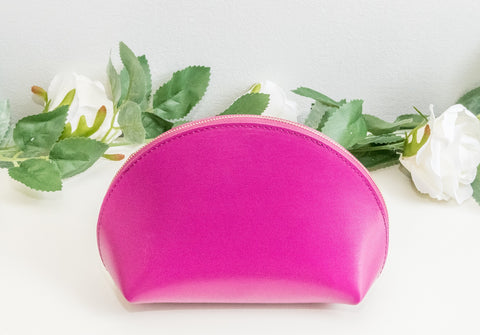 MRS STANFORD RECYCLED LEATHER COSMETIC BAG
