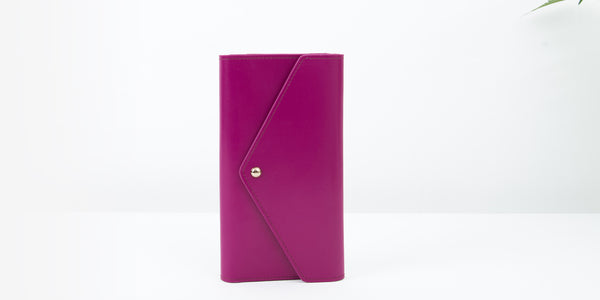 MRS STANFORD RECYCLED LEATHER TRAVEL WALLET OR PURSE