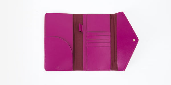 MRS STANFORD RECYCLED LEATHER TRAVEL WALLET OR PURSE
